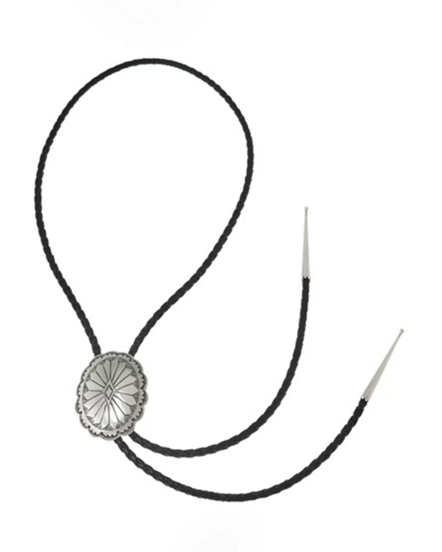 Kujten Bijoux*Bolo Tie En Massif 925/1000E Avec Lacet En Cuir