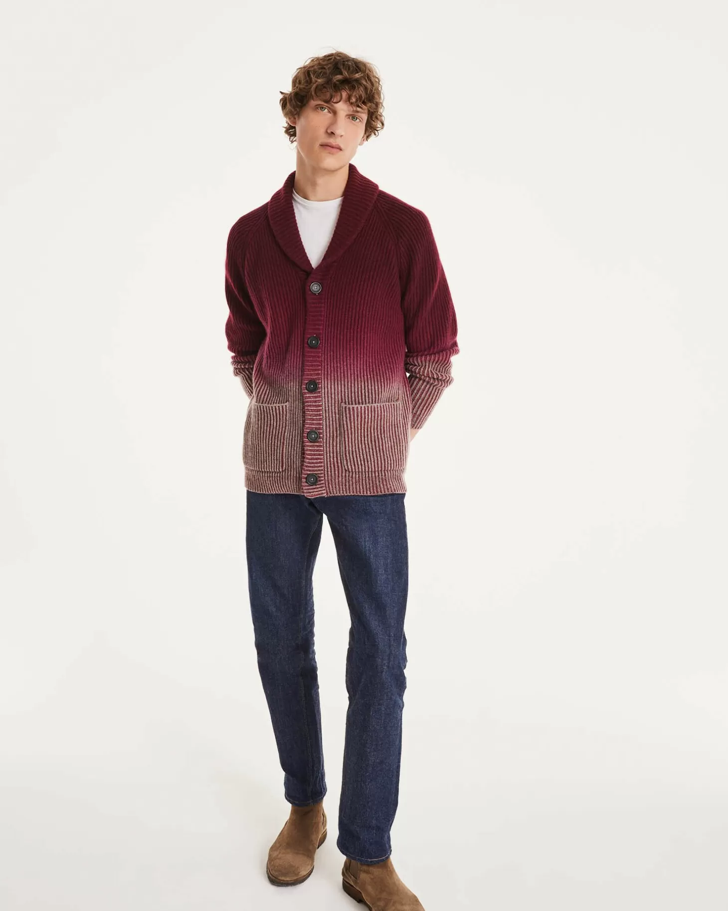 Homme Kujten Gilets & Vestes*Cardigan Col Chale Homme Manches Longues