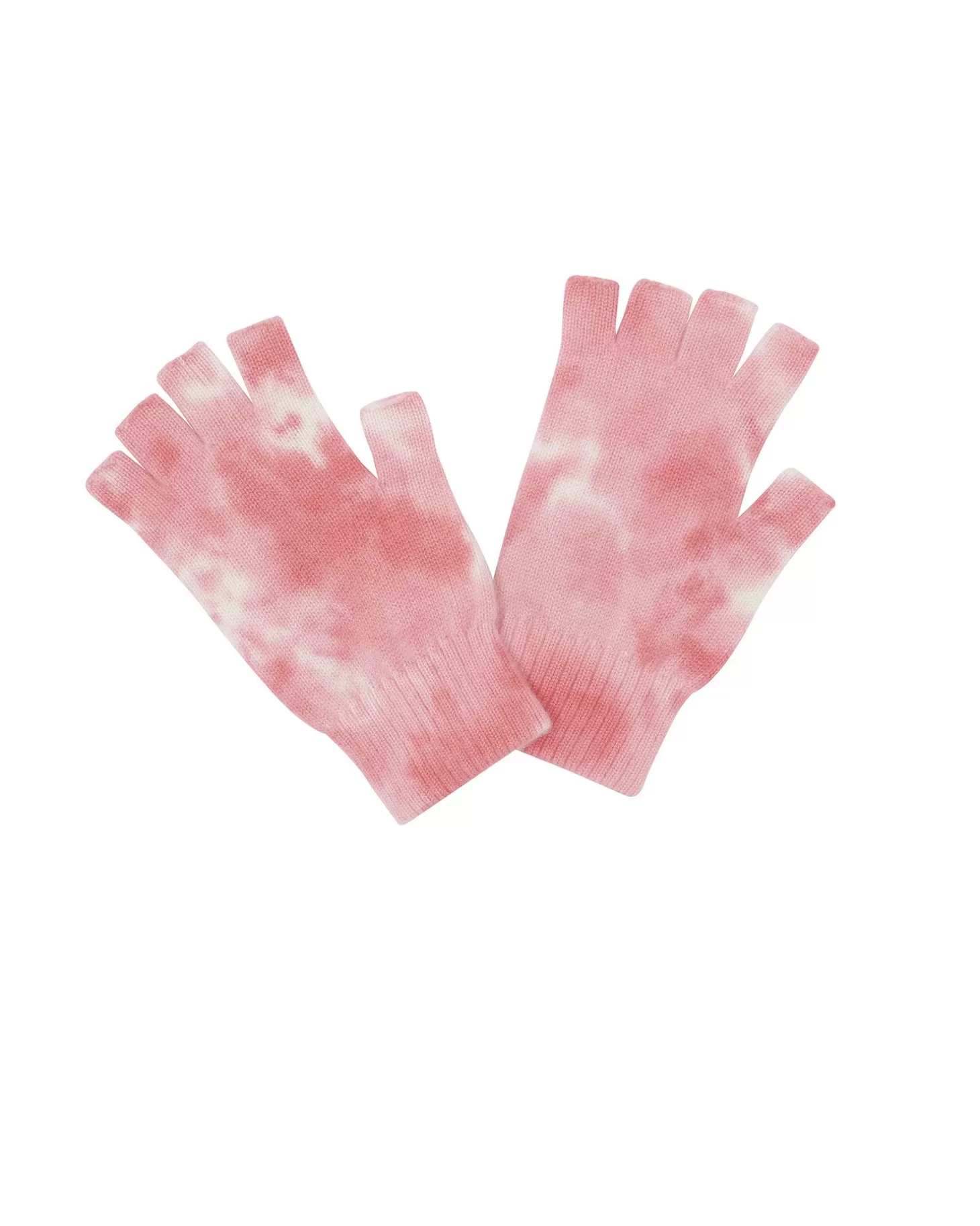 Kujten Gants & Mitaines*Mitaines Cachemire Courtes Tie And Dye, 4 Fils