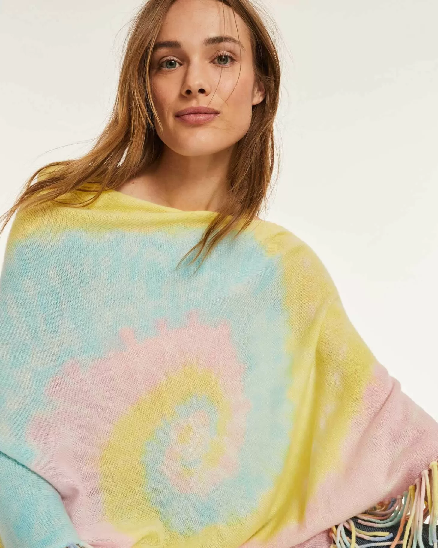 Femme Kujten Capes & Ponchos*Poncho Cachemire A Franges