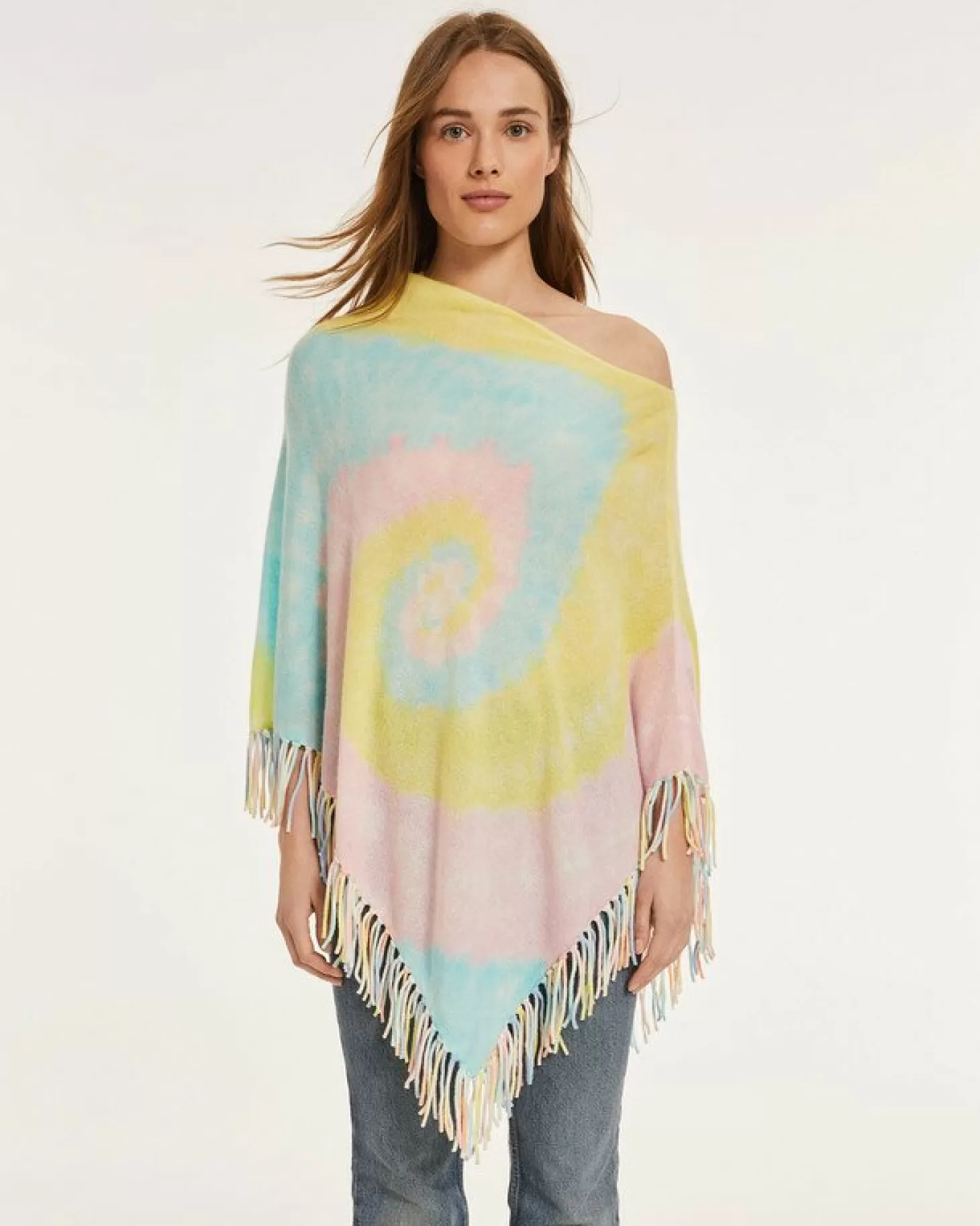 Femme Kujten Capes & Ponchos*Poncho Cachemire A Franges