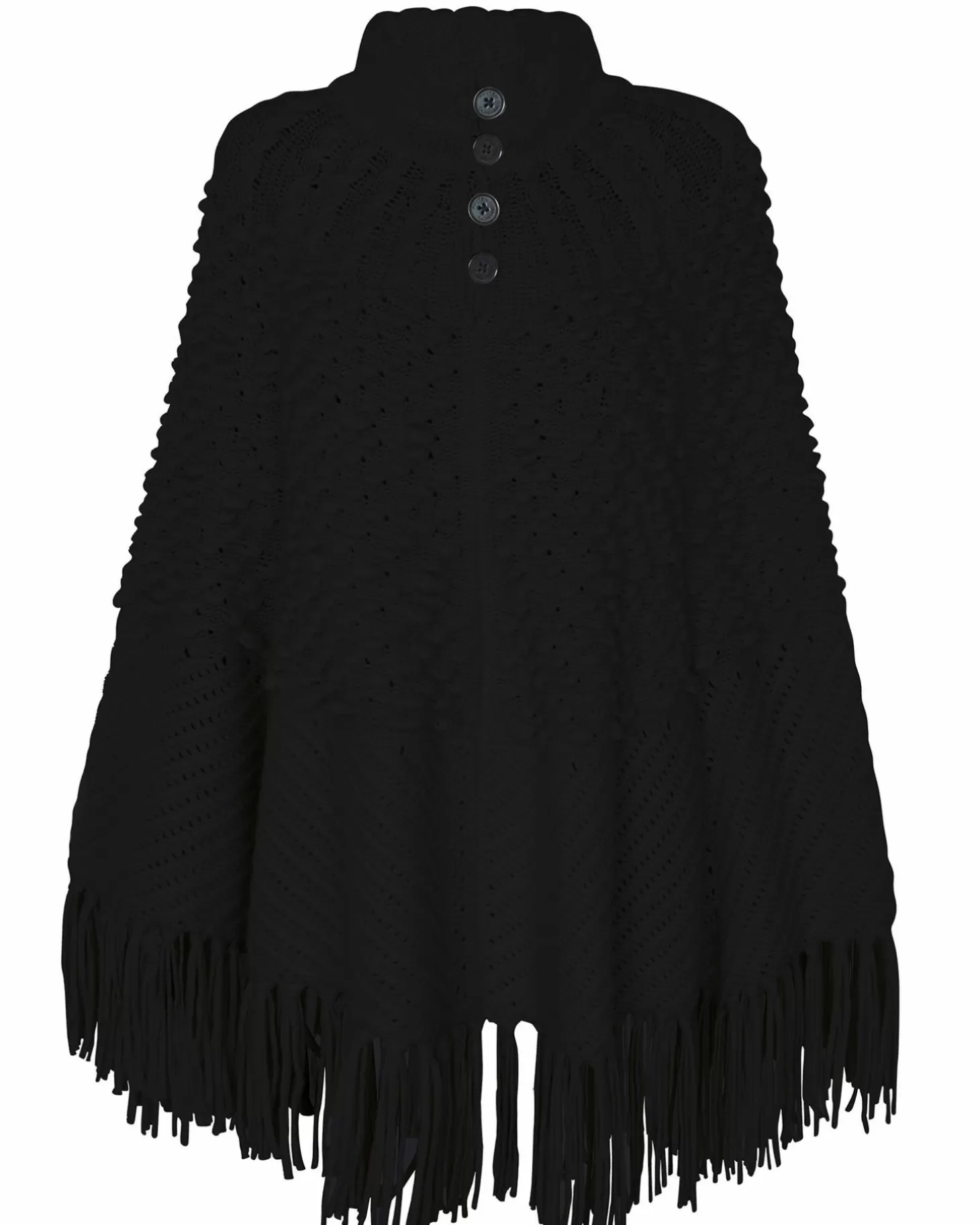 Femme Kujten Capes & Ponchos*Poncho Oversize A Franges Cachemire