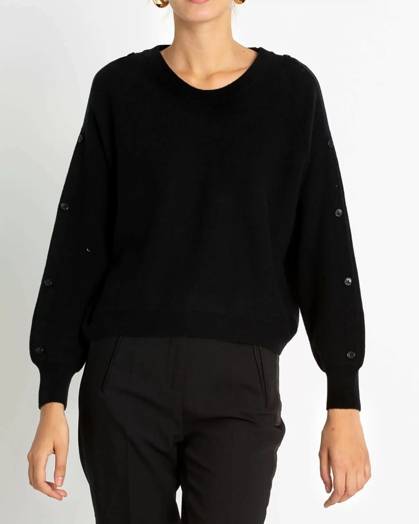 Femme Kujten Pulls & Sweats*Pull Cachemire Col Rond Avec Boutons