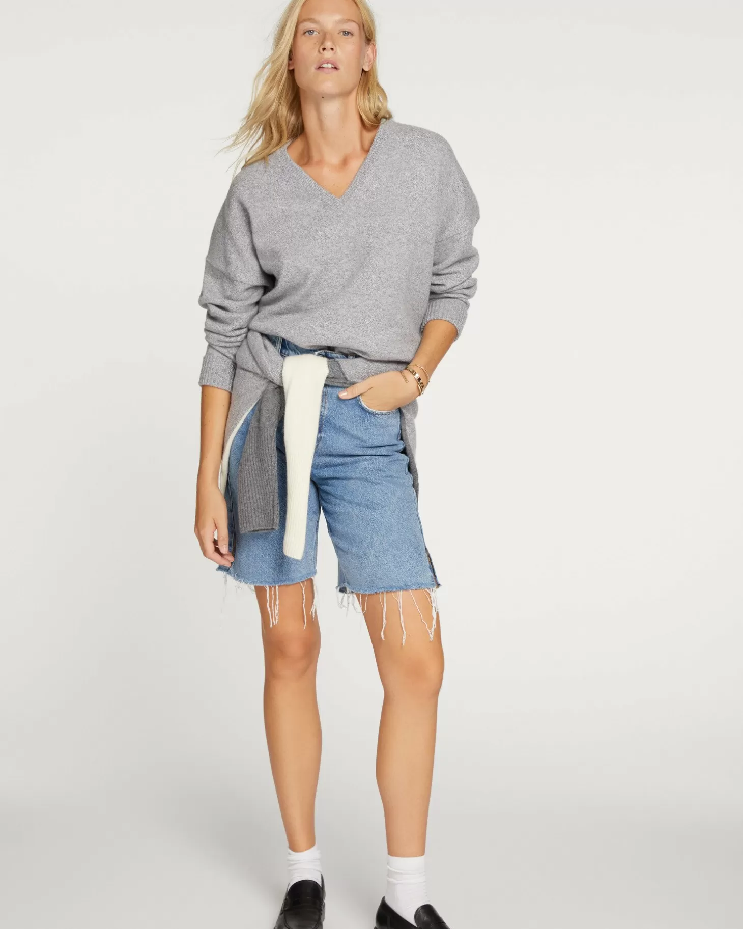 Femme Kujten Pulls & Sweats*Pull Cachemire Col V Oversize Femme