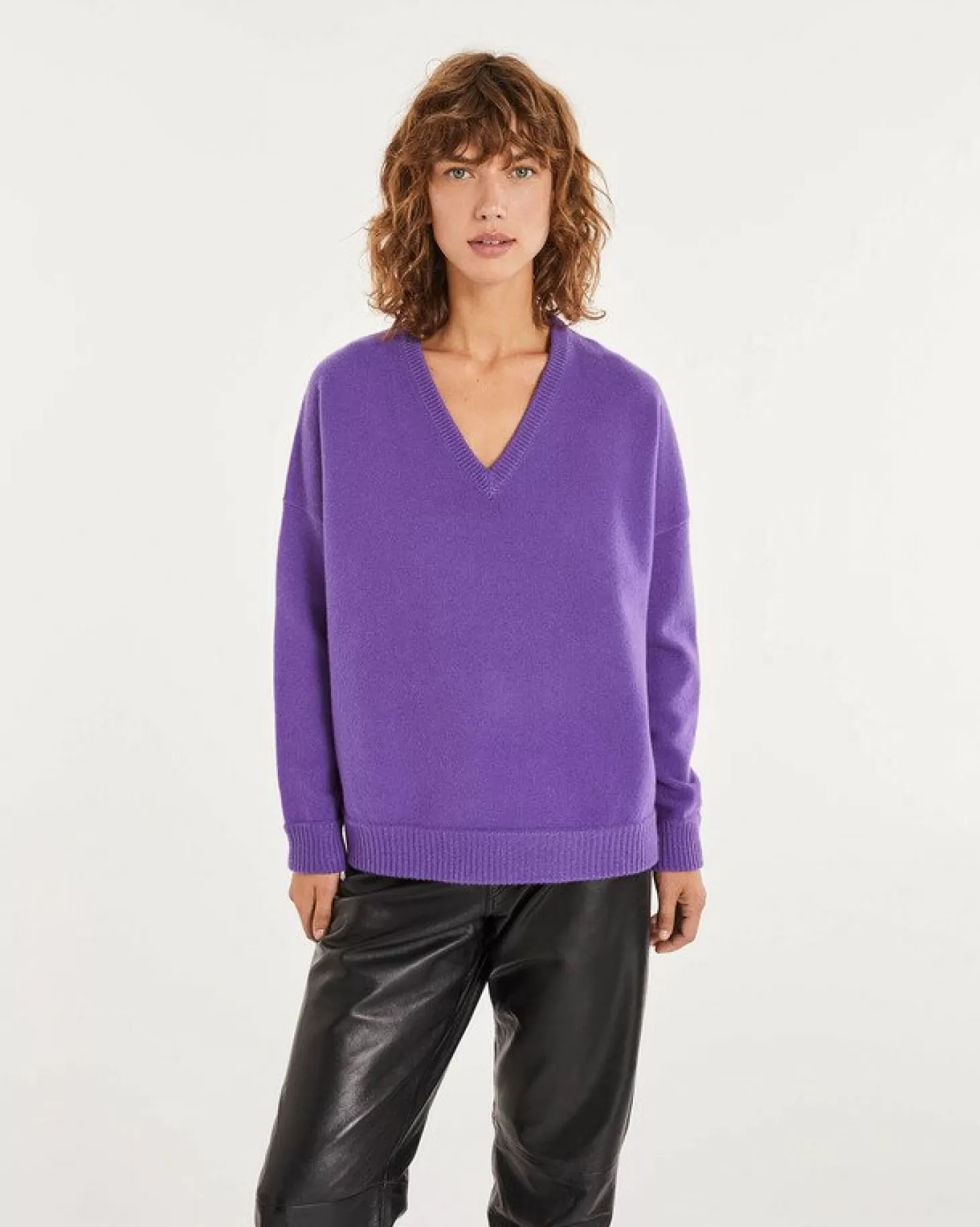 Femme Kujten Pulls & Sweats*Pull Cachemire Col V Oversize Femme