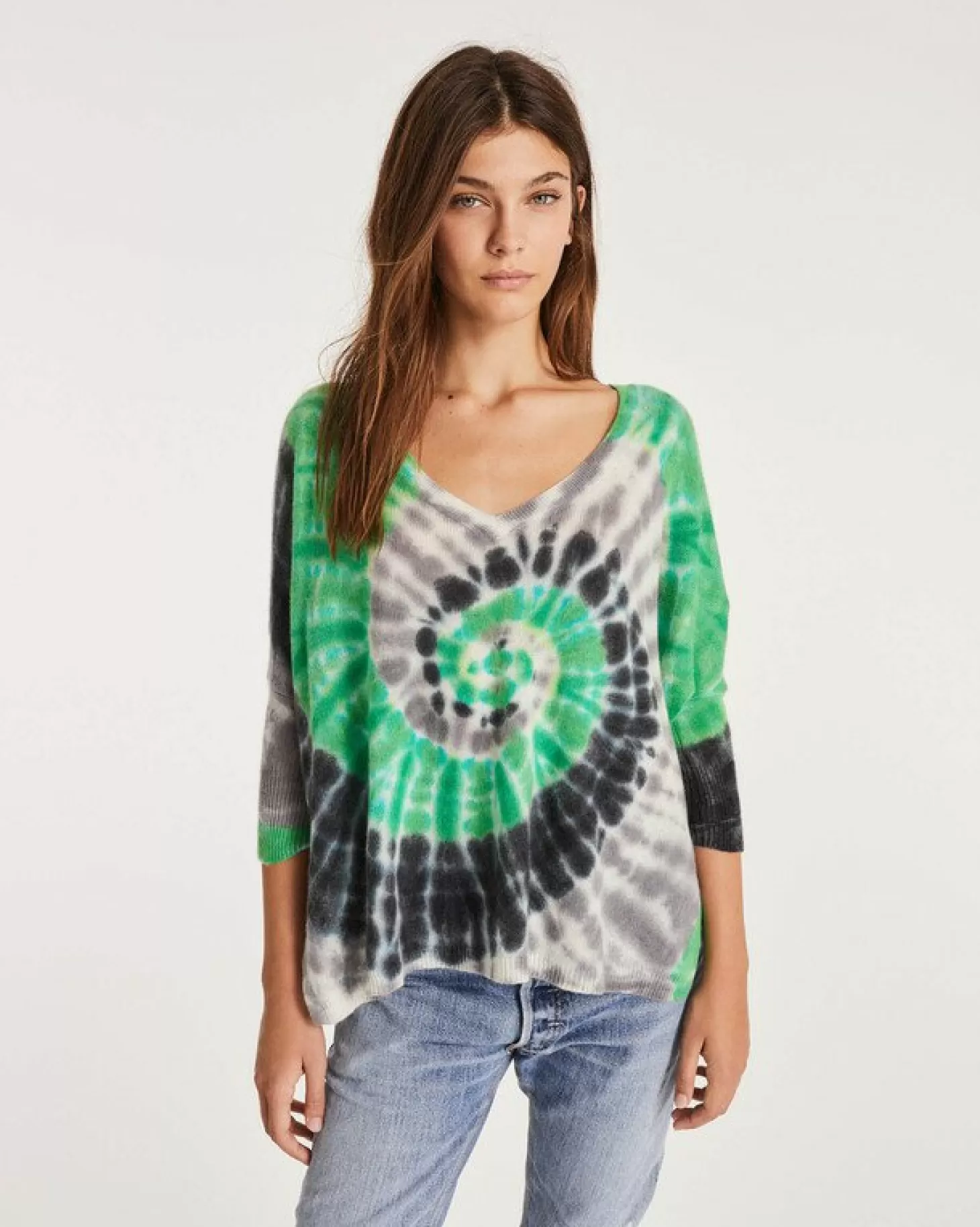 Femme Kujten Pulls & Sweats*Pull Cachemire Col V Tie & Dye