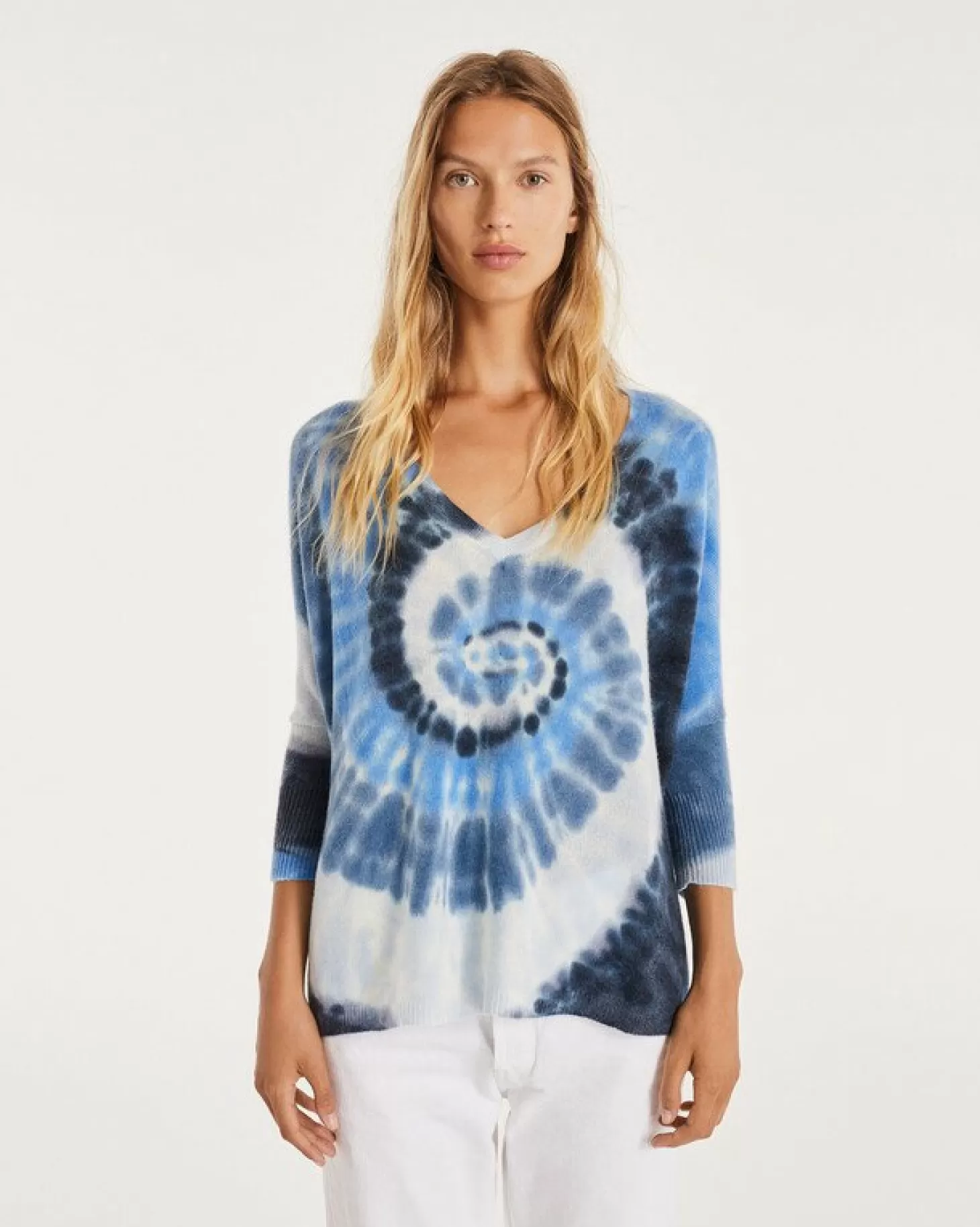 Femme Kujten Pulls & Sweats*Pull Cachemire Col V Tie & Dye