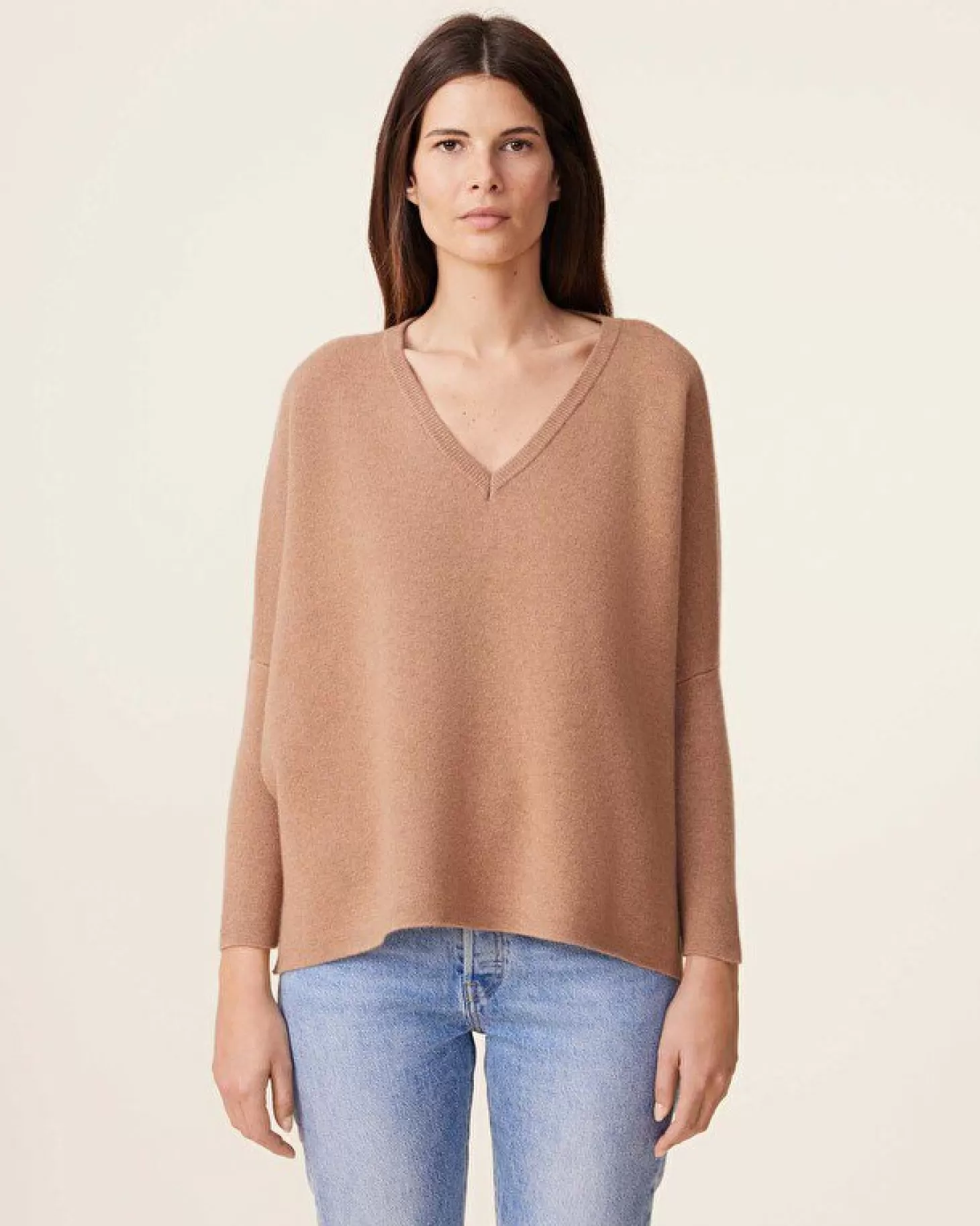 Femme Kujten Pulls & Sweats*Pull Col V Oversize Cachemire Milano, 2 Fils