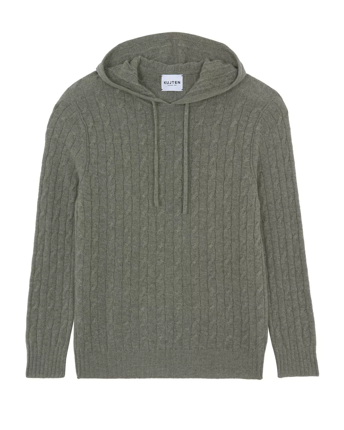 Homme Kujten Hoodies*Sweat Capuche Torsades Cachemire