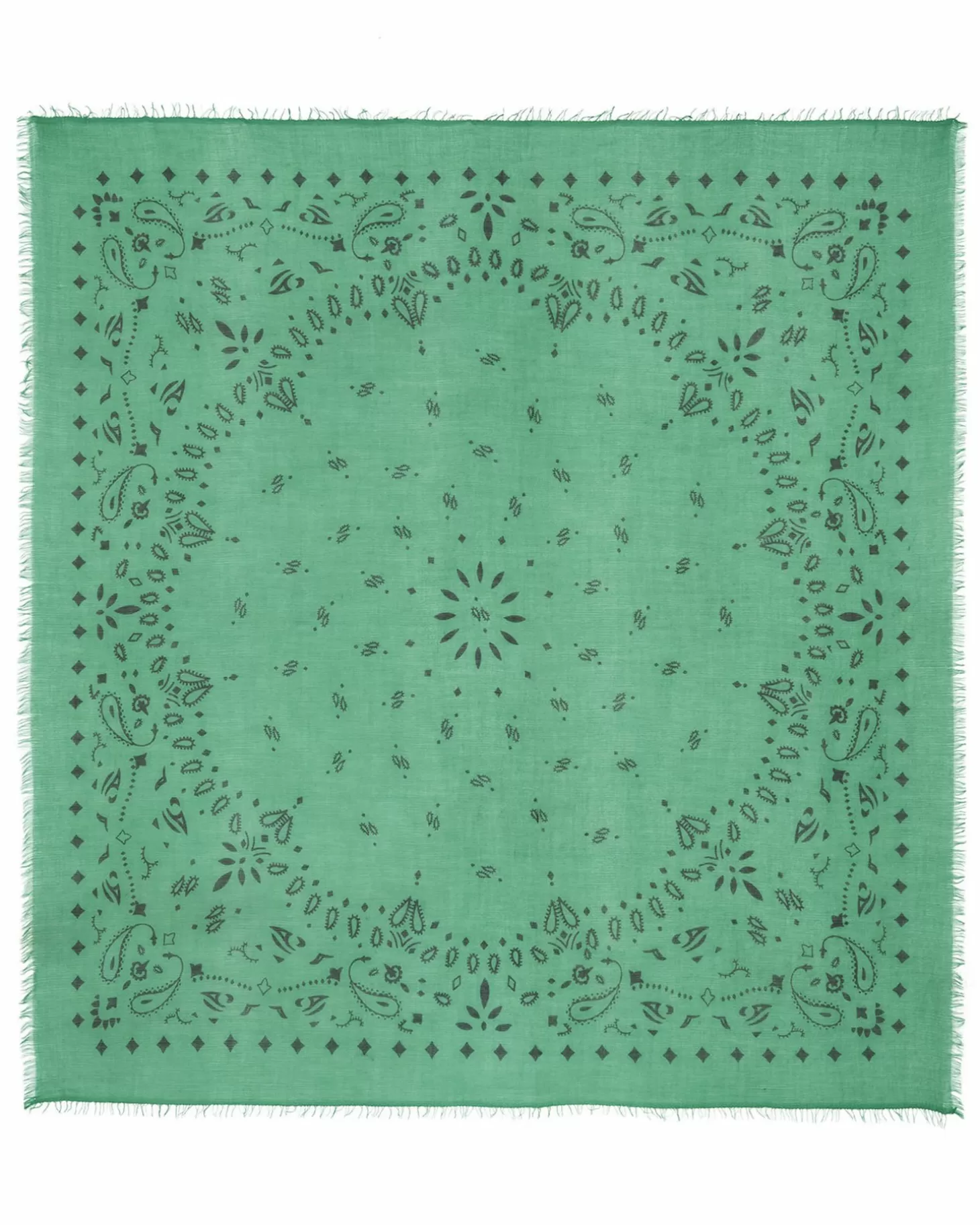 Kujten Écharpes & Cols*Tres Grand Bandana En Voile De Cachemire, 2 Fils